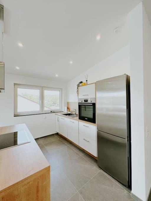Apartment 100 Qm Im Weindorf - Balkon/Garage Aspisheim Eksteriør billede